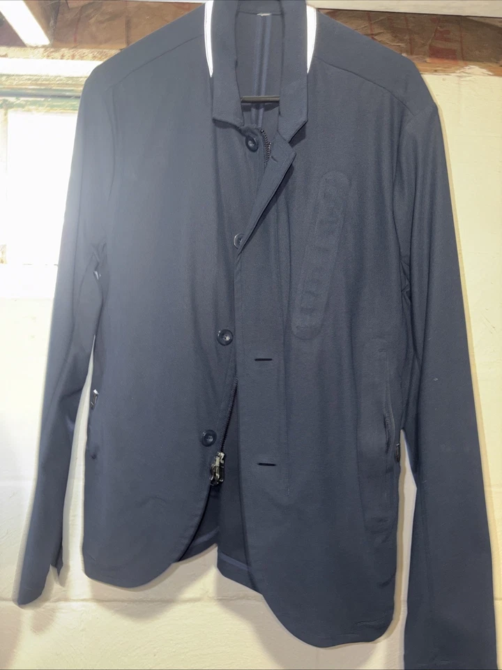 Lululemon Para Hombre Nuevo Venture Blazer Abrigo Chaqueta Clásico Azul Marino, Talla M Foto 2 de 4
