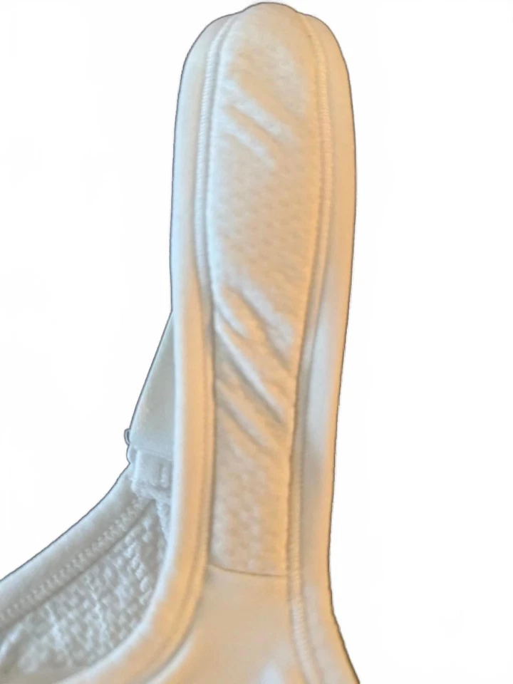 NOVO Sutiã Feminino Jockey Sport Grande Branco Triplo Gancho Olho Conversível Sem Costura - Imagem 4 de 4