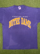 80s Notre Dame Fighting Irish - Vintage College T Shirt Large 