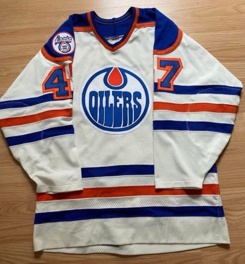 Edmonton Oilers Jersey Sz 48 Vintage Ccm Small Block Mesh Murdoch