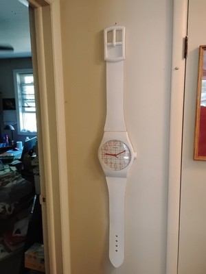 Swatch Maxi Wall Clock Wrist Watch 52'' VTG Promo Movie PROP Commodore Rosalco