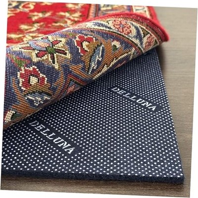  Non-Slip Area Rug Pad 1/4'' Thick Double Side Rubber + Felt, 6'x9' Premium 