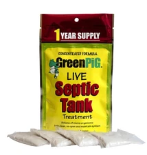 Septic Tank Treatment Packets, Septic Safe Clog Remover, Prevents Expensive S...