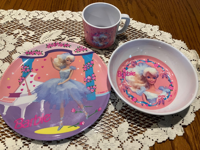 Zak Designs 1991 Barbie Dinnerware Set | eBay