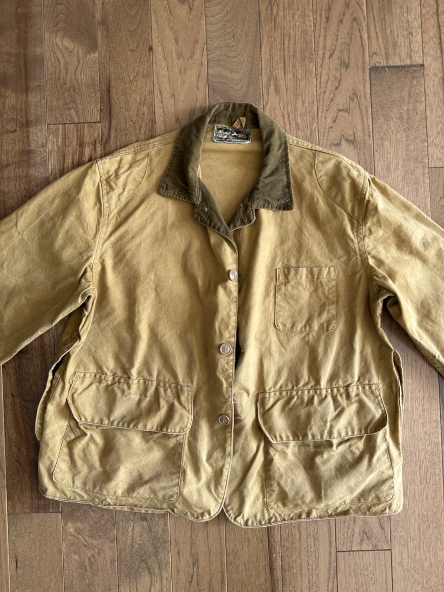 1940's Hirsch-Weiss Hunting Jacket - White Stag - Canvas Duck