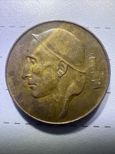 1953 Belgium 50 Centimes / BEAUTIFUL COIN / CHEAP / CHECK IT OUT / WOW / # 077 /