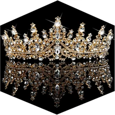 Crown for Women Crystal Queen Crown Princess Tiara, Coronas Para 15 Años Corona