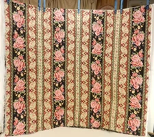 Floral Border Stripe 2006 NTT Inc. Fabric Traditions Pre-Quilted 44" x 72"
