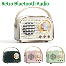 Retro Bluetooth-compatible Speaker Cute Mini Speaker with FM Radio Wireless Spea
