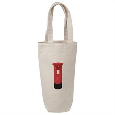 'Post Box' Cotton Wine Bottle Gift / Travel Bag (BL00008699)