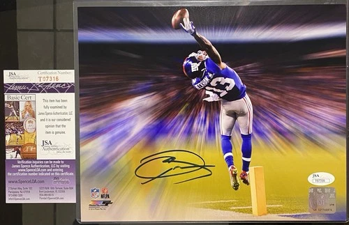 Odell Beckham Jr Signed NY GIANTS "THE CATCH"  8x10 Photo JSA Witness COA T07316