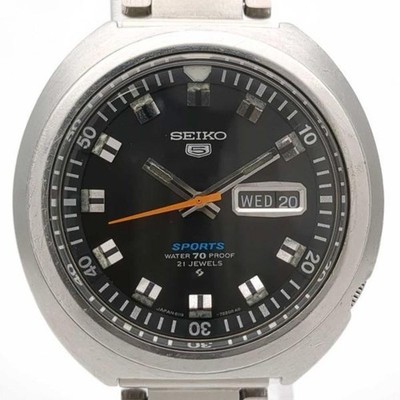 SEIKO 6119-7160 Black Case Size 43mm Wrist Size 17.5cm Used Watch