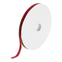 "Samtband Geschenkverpackung 25 Yard X 3/8\" Rotbraunes Einseitiges Samtbandrolle"