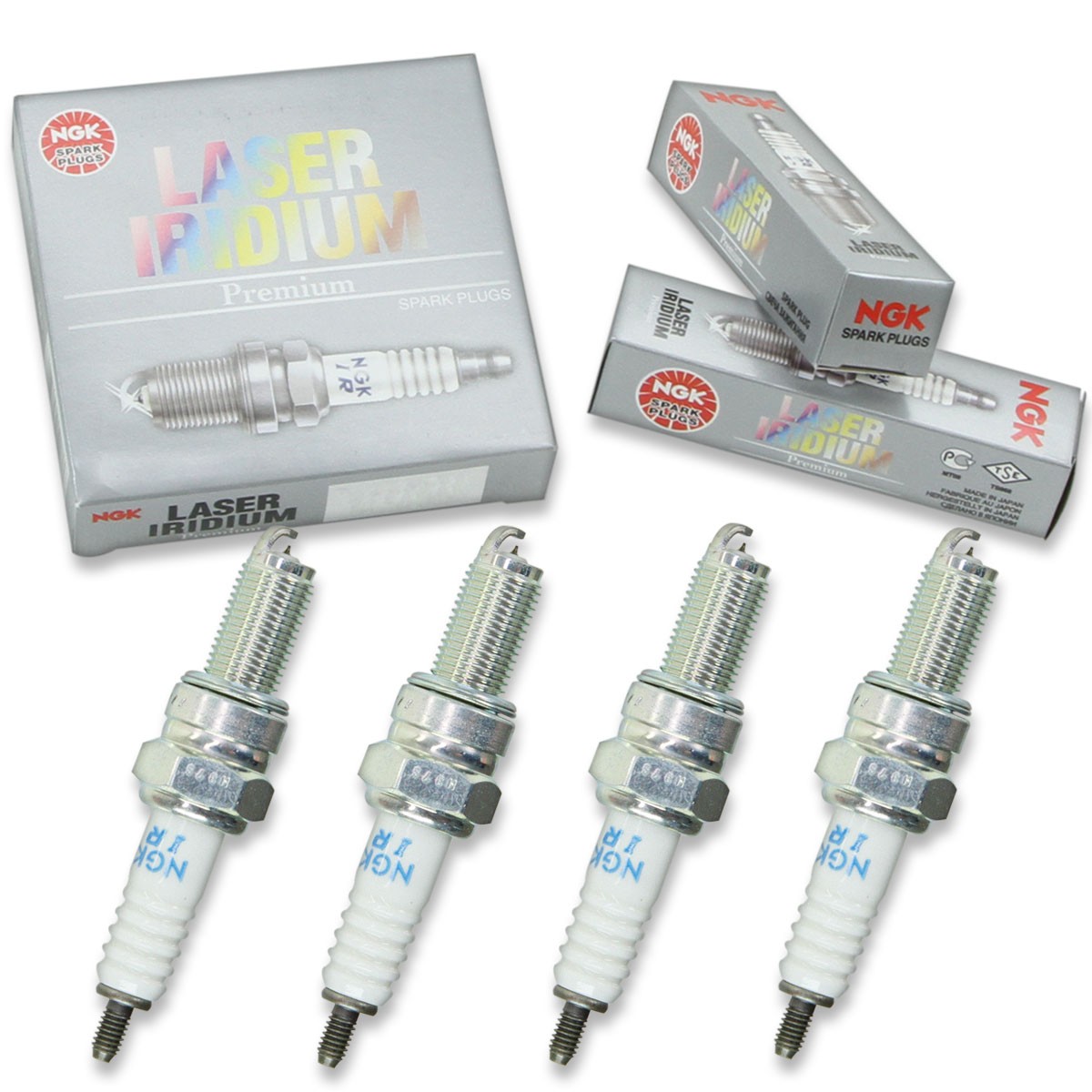 4pcs 11-13 Suzuki GSX-R600 NGK Laser Iridium Spark Plugs 599cc 36ci Kit Set hn