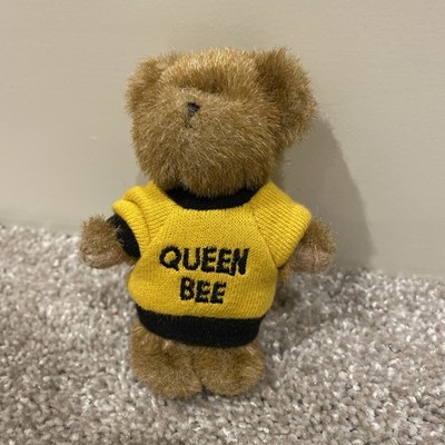 Mini Boyds Bear Queen Bee Yellow Sweater Plush Keychain Thinkin of Ya Series 4 