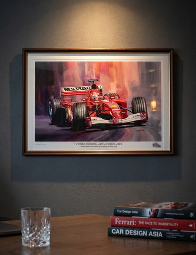 MICHAEL SCHUMACHER Limited Edition Formel 1 F1 Print by Greg Tillett Size - Bild 5 von 6