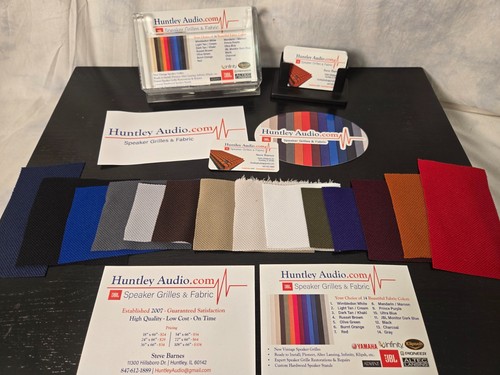 Free Shipping Huntley Audio Com Fabric Sample Pack 14 Fabric Colors 6x9 Sticker