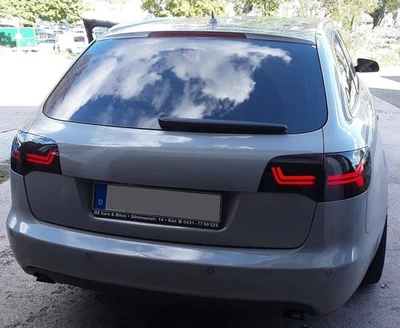 LED Lightbar Pilotos Traseros Audi A6 4F Avant 2004-2011 Negro Izquierdo Derecho