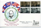 1965 CHURCHILL ORD.+ PHOS. GREAT BRITAIN QE2 ILLUS. FDC BLADON FDI PMK VGC