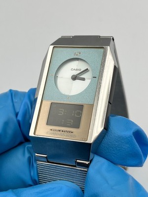 CASIO Film Watch PELA FS-104 Vintage Ana-Digi Quartz Japan Rare