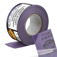 Premium 100 Grit PSA Purple Film Ceramic Longboard Sandpaper, 2-3/4" Wide Contin