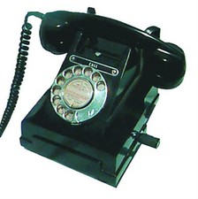 1937 DIAL MAGNETO PHONE WITH MAGNETO TO RING BELLS