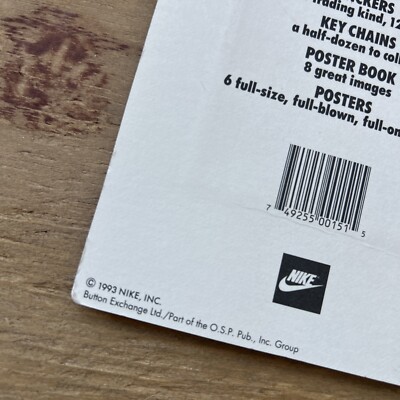 ＠NIKE AEROSPACE (JORDAN) ステッカーセット (1993) Nike Aerospace Trading Sticker Cards 6 Nike Air Jordan New
