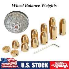 12pack Motorcycle Reusable Brass Wheel Spoke Balance Weights Refill Kits