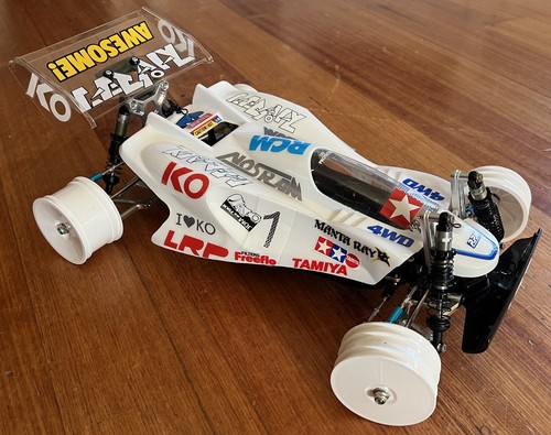 VINTAGE 1/10 1990 TAMIYA MANTA RAY 2WD RC BUGGY NEW BUILT MODIFIED RARE 58087 - Picture 5 of 22