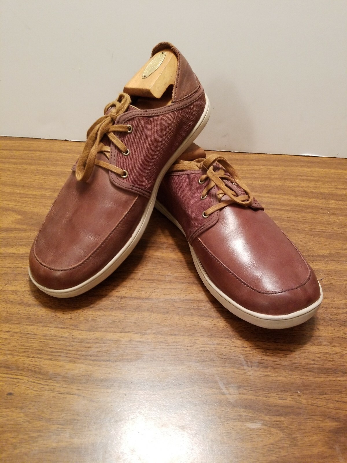 SAOLA TOMAIA OLUKAI IN PELLE E TESSUTO FODERA IN TESSUTO SUOLA IN GOMMA 10 M MARRONE OXFORD