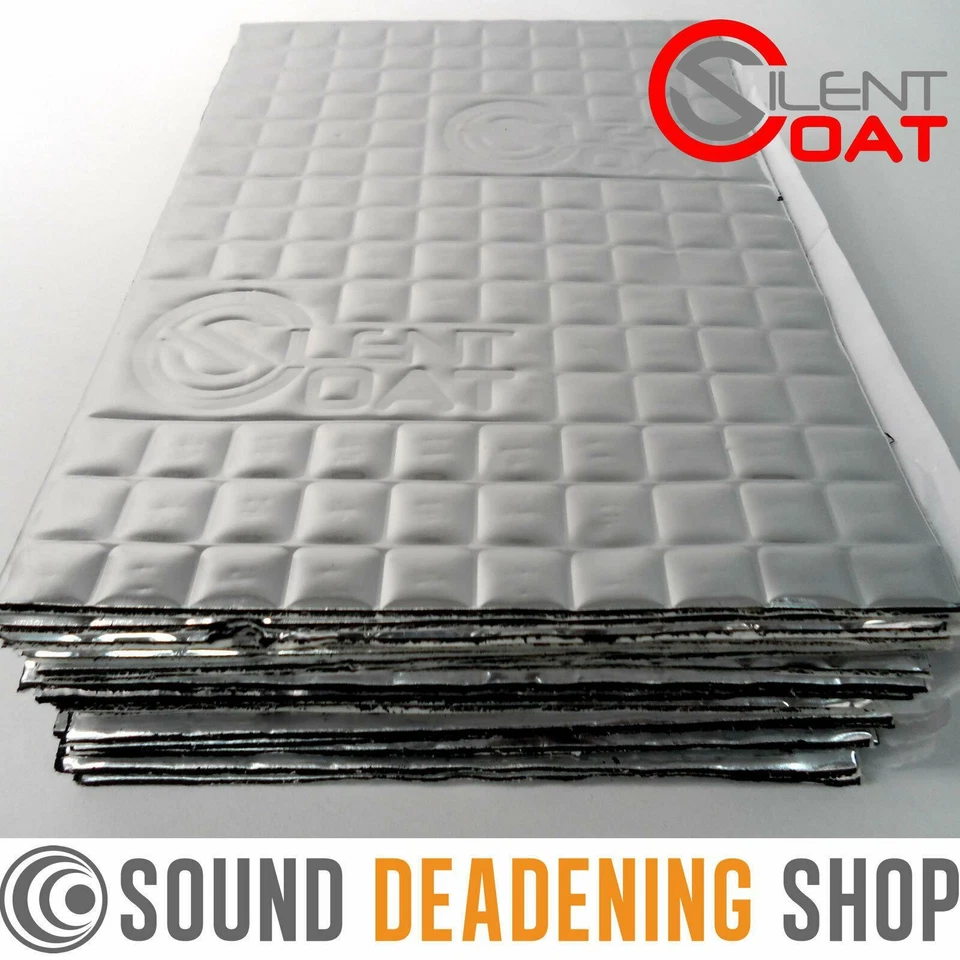 Silent Coat Sound Deadening 2mm Compact 30 Sheets Pack Car Van Damping Mat - Image 4 of 4