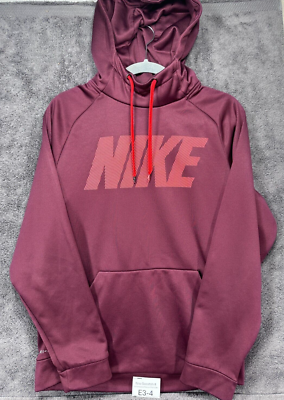 red nike hoodie mens small