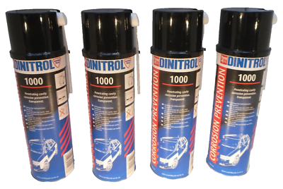 4x DINITROL 1000 Cera Trasparente Cavità Spray Aerosol 500ml - Foto 3