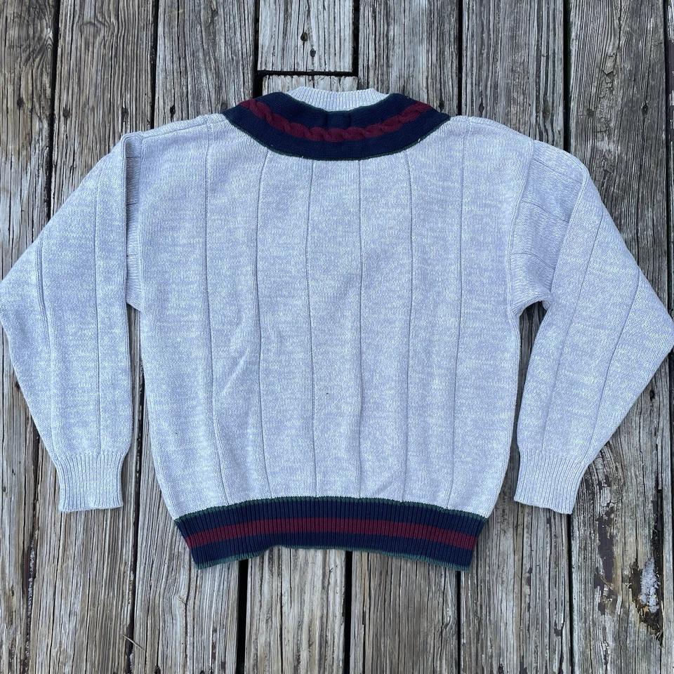 Suéter de Colección Años 90 INC International Concepts Para Hombre GRANDE Cuello en V Tejido Multicolor Foto 2 de 4