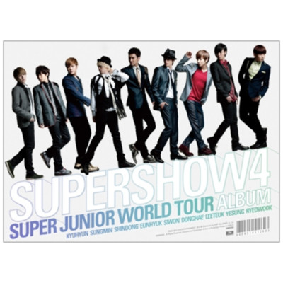 メンバーサイン入り！SUPER JUNIOR the 4th ALBUM SUPER JUNIOR [SUPER SHOW 4] The 4th World Tour Album 3CD+