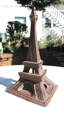 Cast Iron Eiffel Tower Bookend Doorstop Paris Architecture Home Decor