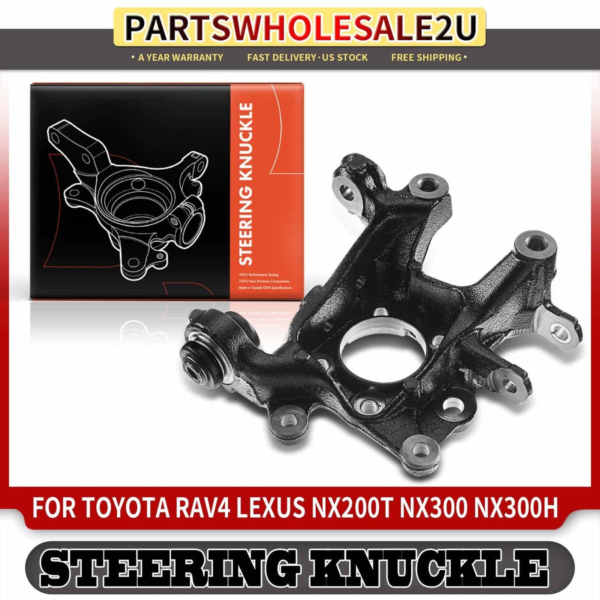 Rear Right Steering Knuckle for Toyota RAV4 Lexus NX200t NX300