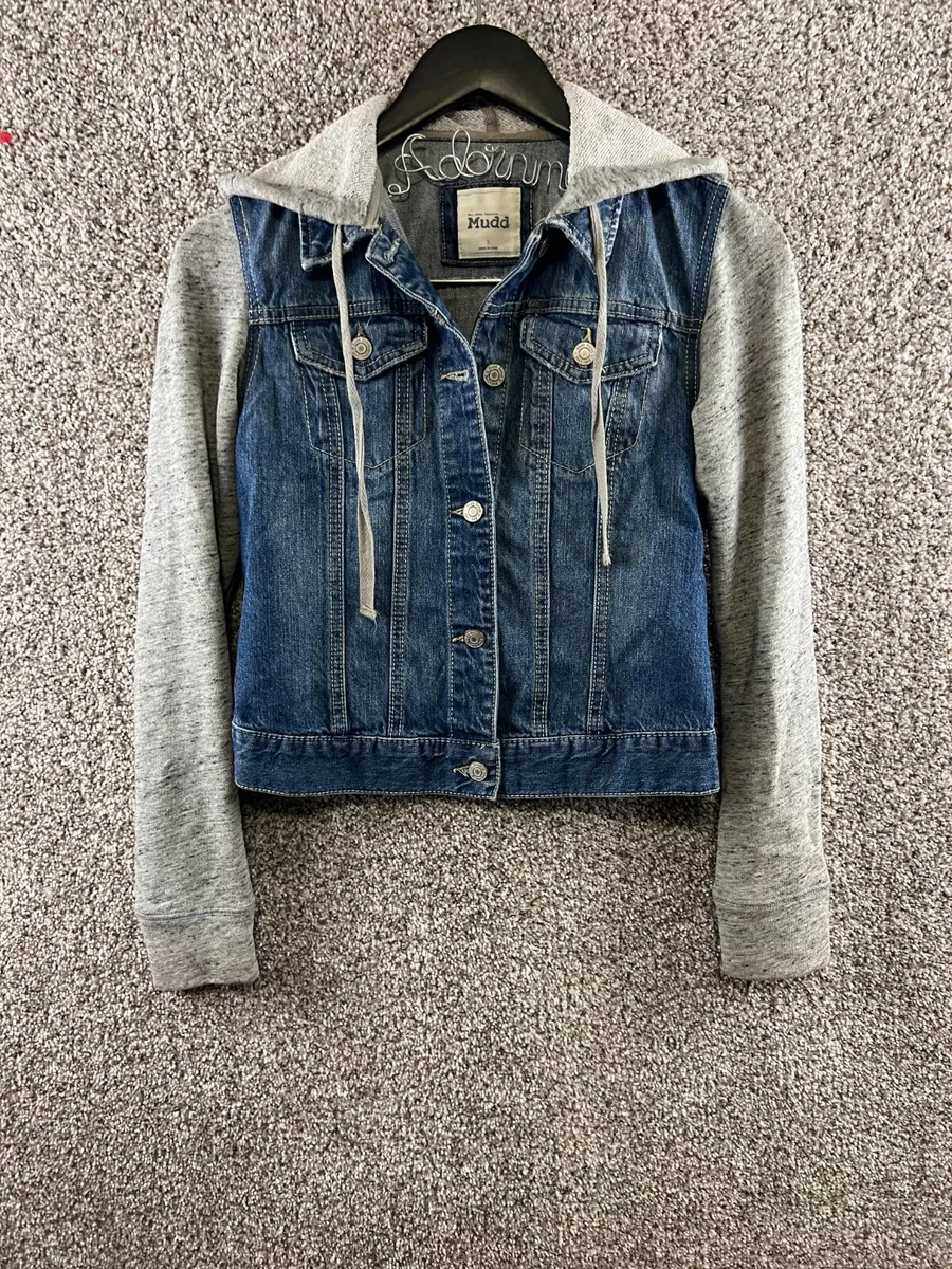 Jean sweatshirt deals jacket