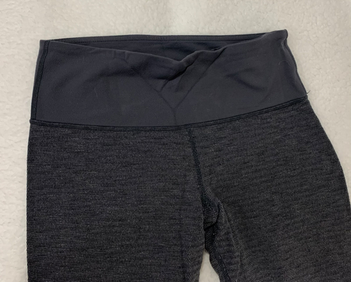Lululemon Girls Size 4 Day Gray Leggings Athletic Pants Stretch Yoga Gym - Picture 3 of 11