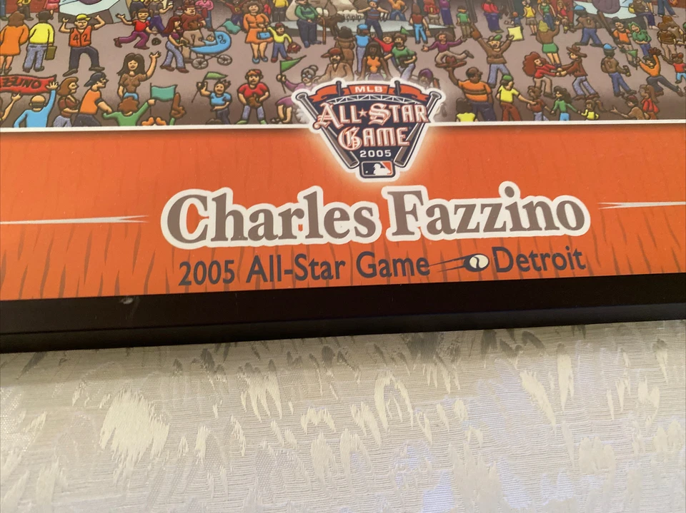Charles Fazzino 2005 MLB All-Star Game: DETROIT - Comerica Park póster enmarcado Foto 3 de 4