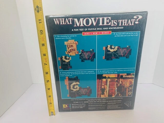 Rompecabezas De Colección BGI Sellado Nuevo Quiz Game Trivia 252 piezas Qué Película es Esa Nuevo en Caja Foto 3 de 4