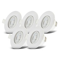 5X Bad Einbauspots Strahler Einbauleuchten Dimmbar Spots Weiß IP65 Deckenspots