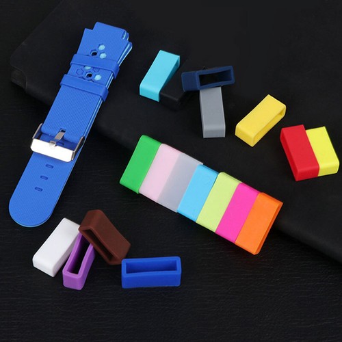 10PCS Silicone Watch Strap Band Keeper Holder Hoop Loop Ring Anti-slip - Picture 11 of 27