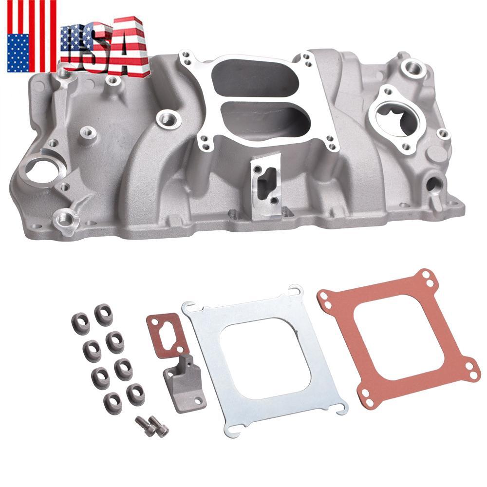 High-Performance Aluminum Dual Plane Intake Manifold for Chevy 305 327 350 V8 Engines