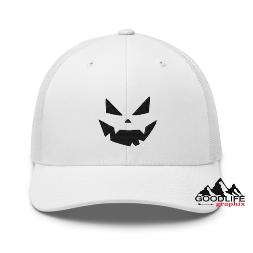 Sombrero de camionero de Halloween Pumpkin Face Jack O' Lantern para hombre mujer - Imagen 16 de 23