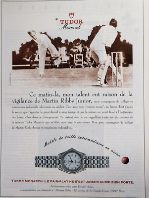 TUDOR Monarch vintage Print Ad !! '' Metal Watch by Silver Bracelet  ''