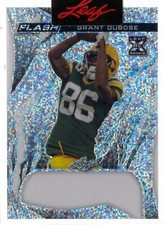GREEN BAY PACKERS 2023 LEAF SILVER SPARKLE RC GRANT DUBOSE 1/1