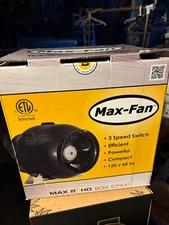 NEW Can-Fan Max Fan 8" HO 932 CFM 3 Speed Inline Exhaust Fan High Output Compact
