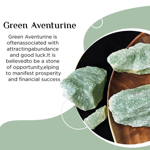 Natural Crystal Green Aventurine Raw Stones Rock Gemstone Crystal Reiki Vastu - Picture 14 of 32