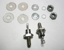 2 Dickson 1N2990B 10-Watt Zener Diodes Complete With Hardware NOS